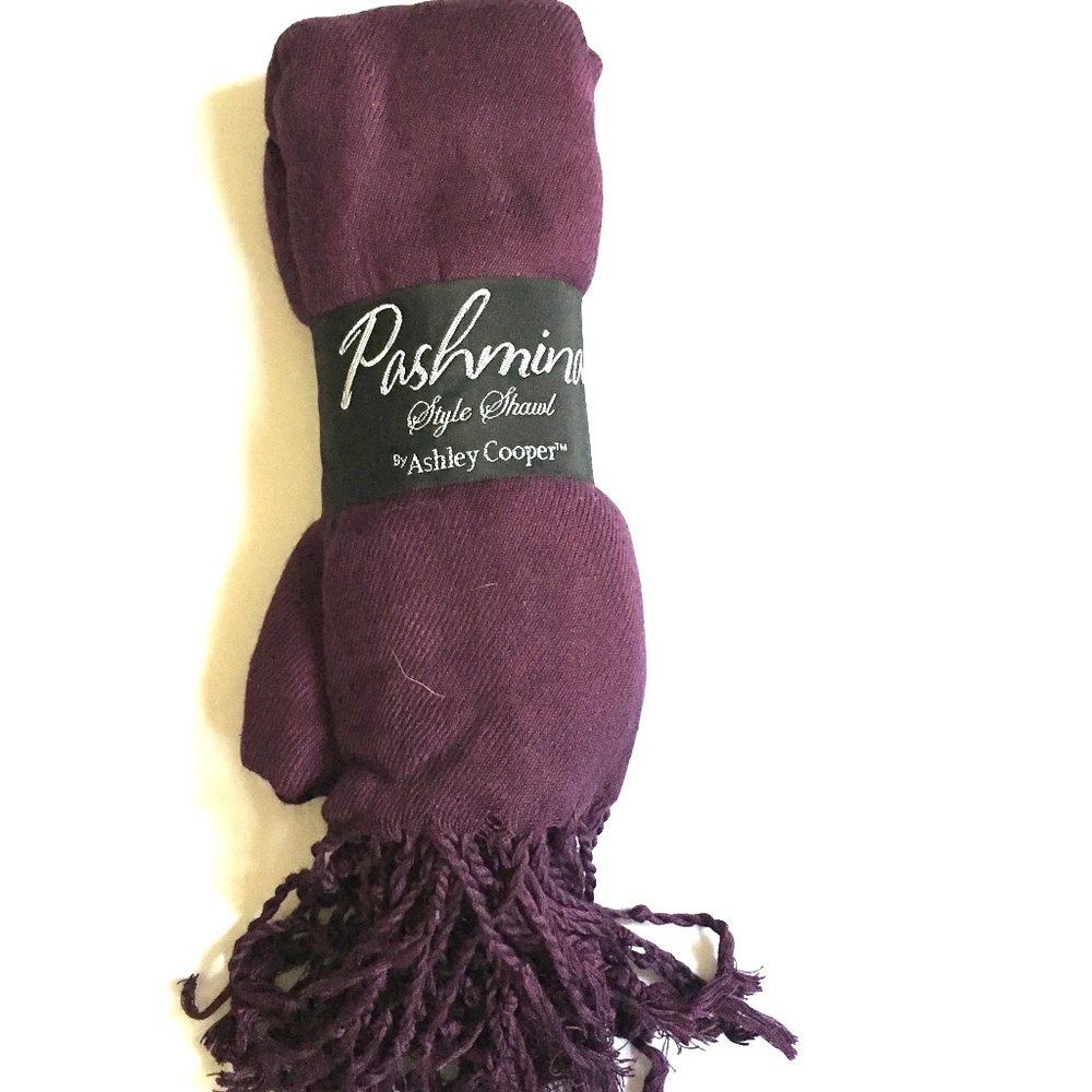 Plumb Pashmina Scarf or Wrap